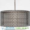 Hammerton studio tweed 48" drum pendant light with shade chb0037-24-fb-sh-001-e2, светильник