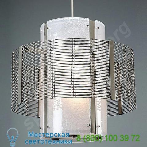 Downtown mesh double drum pendant light hammerton studio chb0020-2a-fb-fg-001-e2, светильник