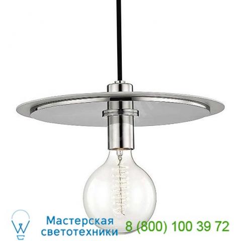 Mitzi - hudson valley lighting h137701s-agb/bk milo pendant light, светильник