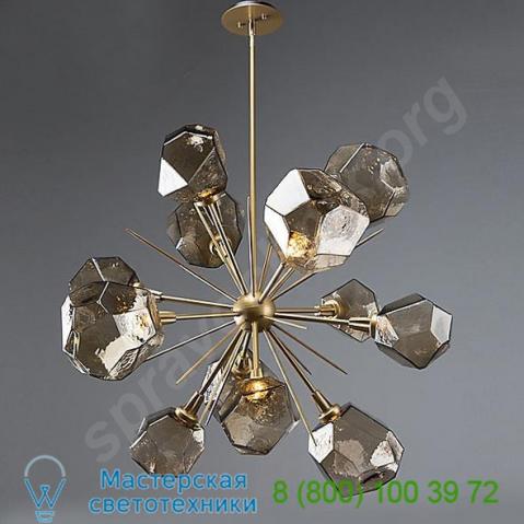 Gem starburst chandelier hammerton studio chb0039-0g-fb-a-001-l1, светильник