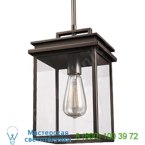 Glenview outdoor pendant light ol13609anbz feiss, уличный потолочный светильник