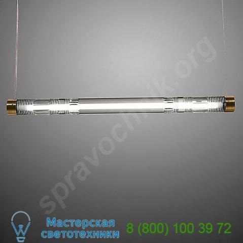 Crystal tube led linear suspension light lee broom , светильник