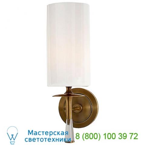 Visual comfort arn 2018bz/cg-wg drunmore wall sconce with glass shade, настенный светильник