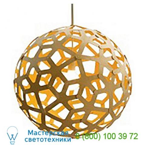 Ob-cor-0600-nat-yel coral pendant light (natural and yellow/24 inch) - open box return david