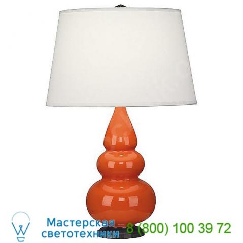 Cr32x small triple gourd table lamp with metal base robert abbey, настольная лампа