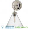 Katie conical bathroom wall light tob 2225bz/g6-cg visual comfort, настенный бра