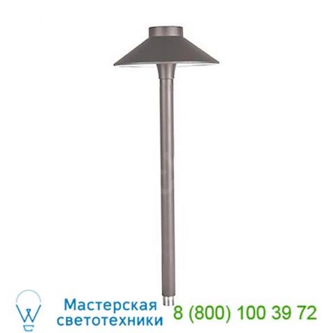 Wac lighting 6042-27bk mini tiki led 12v area light, светильник для садовых дорожек