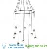 Seed design dora p12 multi-light pendant light sld-1010pc12-brs, светильник