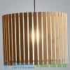 Luz oculta wood drum pendant light zaneen design d5-1042dgr, светильник