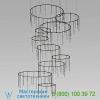 Suspenders vertical ring matrix led lighting system - crystal ladder light  sonneman lighting