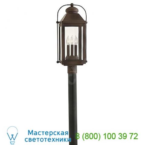 Hinkley lighting anchorage outdoor post light 1851lz, светильник для садовых дорожек