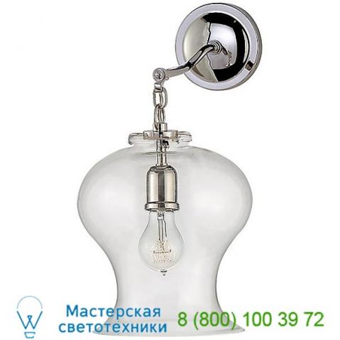 Visual comfort tob 2226bz/g1-cg katie bell jar bathroom wall light, настенный бра