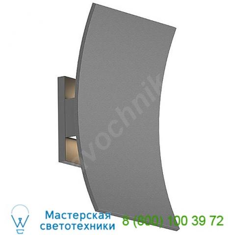 7260. 74-wl curved shield outdoor led wall sconce sonneman lighting, уличный настенный светильник