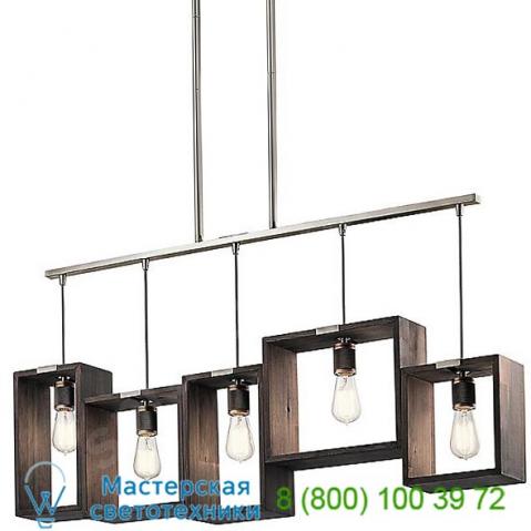 Kichler industrial frames linear suspension light 44215clp, светильник