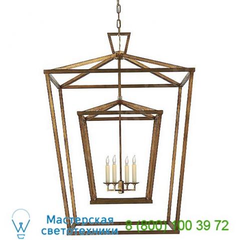 Chc 2199pn visual comfort darlana double cage lantern pendant light, светильник