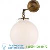 Tob 2226bz/g4-cg visual comfort katie globe bathroom wall light, настенный бра