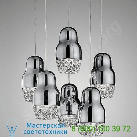 Fedora cluster pendant light axo light usfedor3brbcgu1, подвесной светильник