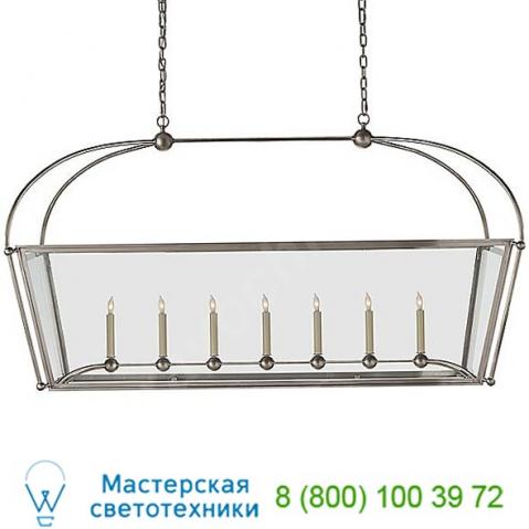 Chc 5438ab-cg plantation 7-light linear suspension light visual comfort, светильник