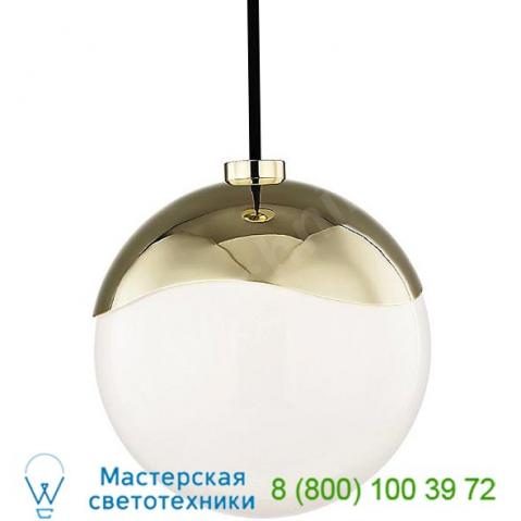 Ob-h125701s-pb ella pendant light (polished brass/small) - open box return mitzi - hudson valley