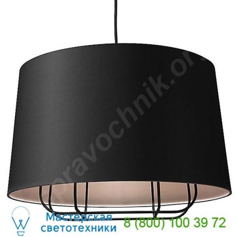 Blu dot pe1-lrgpen-bk perimeter large pendant light, светильник