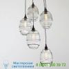 Apothecary round chandelier hammerton studio chb0041-03-fb-c-c01-e2, светильник