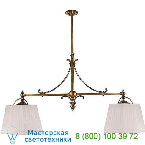 Visual comfort chc 5102ab-ab sloane 2-light shop pendant light, подвесной светильник