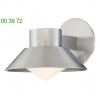 Oslo outdoor wall sconce modern forms ws-w18708-bk, уличный настенный светильник