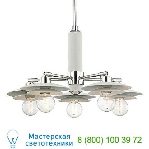 H175805-agb/wh milla chandelier mitzi - hudson valley lighting, светильник