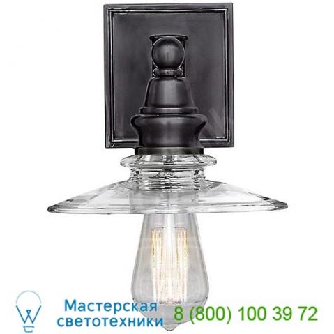 Visual comfort covington wall sconce with clear glass chd 2473ab-cg, настенный светильник