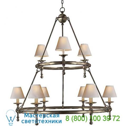 Visual comfort classic two-tier ring chandelier sl 5813an-np, светильник