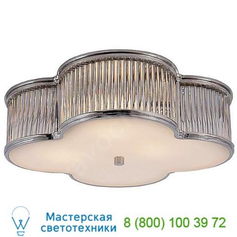 Basil flush mount ceiling light with clear glass rods visual comfort ah 4014gm/cg-fg, светильник