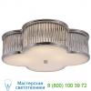 Basil flush mount ceiling light with clear glass rods visual comfort ah 4014gm/cg-fg, светильник