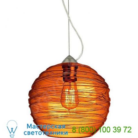 Besa lighting 1kx-462702-br wave 10 one light pendant, светильник