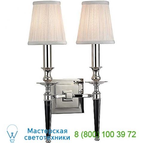 5222-pn salina two light wall sconce hudson valley lighting, настенный светильник бра