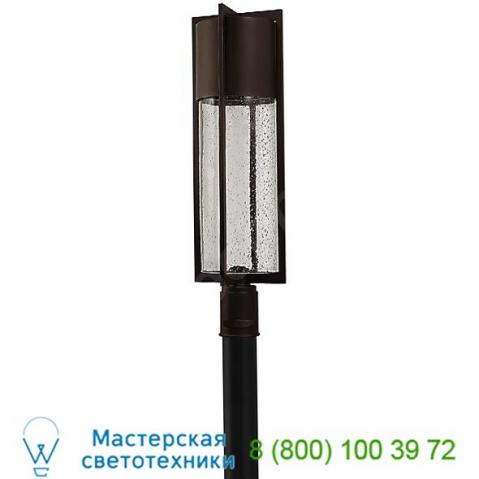 Hinkley lighting shelter outdoor post light 1321bk, светильник для садовых дорожек