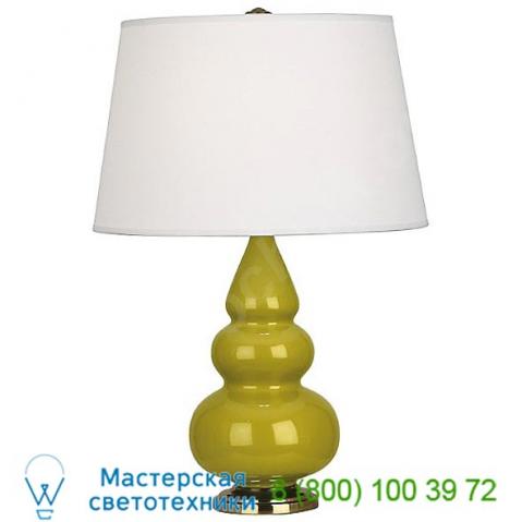 Robert abbey small triple gourd table lamp with metal base cr32x, настольная лампа