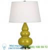 Robert abbey small triple gourd table lamp with metal base cr32x, настольная лампа