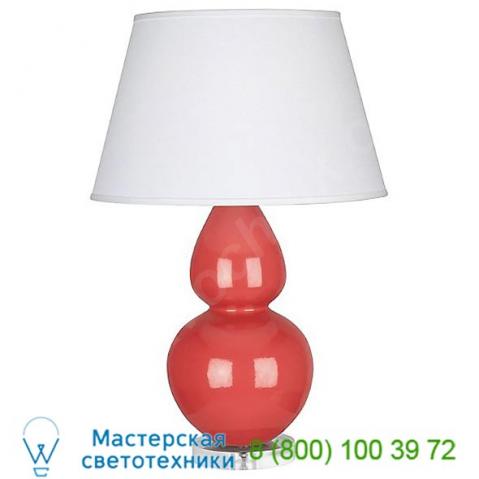 Double gourd lucite table lamp - large robert abbey a606, настольная лампа