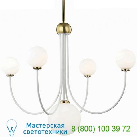 Coco led chandelier h234805-agb/wh mitzi - hudson valley lighting, светильник