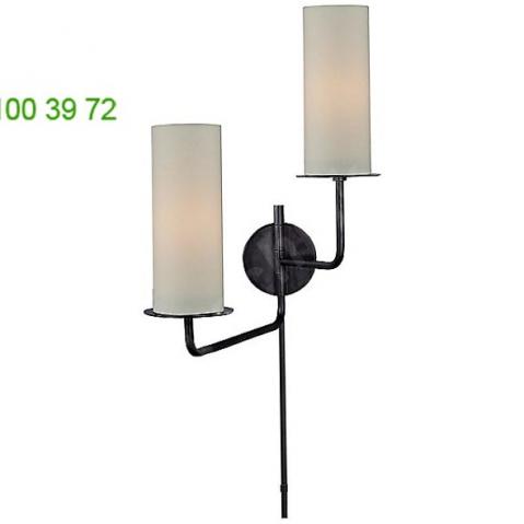 Visual comfort larabee double swing arm sconce (gun metal) - open box ob-ks 2036gm-l, опенбокс