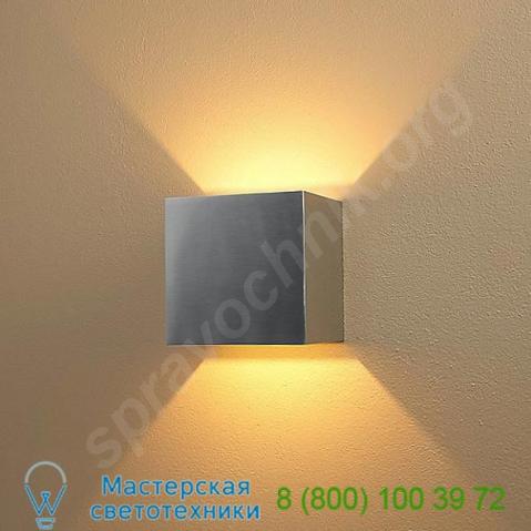 Bruck lighting ob-103040al/wh/dim qb led wall sconce (brushed chrome/dimmable) - open box, опенбокс