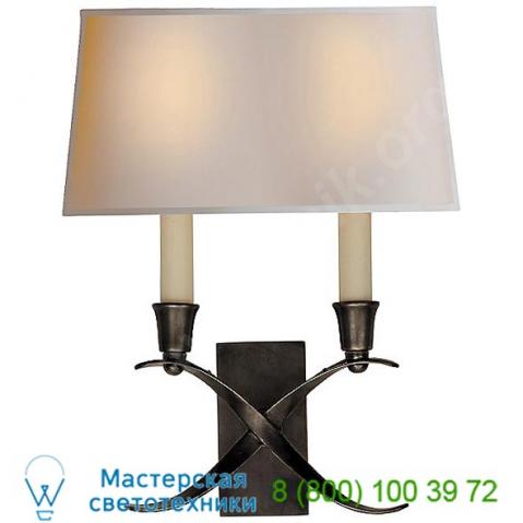 Visual comfort chd 1190an-np cross bouillotte wall sconce, настенный светильник