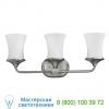 Hinkley lighting thistledown 3 light bath light 51803pn, светильник для ванной