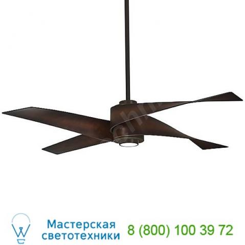 Artemis iv ceiling fan f903l-bn/sl minka aire fans, светильник