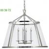 Visual comfort darlana pendant (polished nickel/large) - open box return ob-chc 2202pn-cg, опенбокс