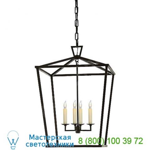 Visual comfort darlana lantern pendant light (aged iron/medium) - open box return , светильник