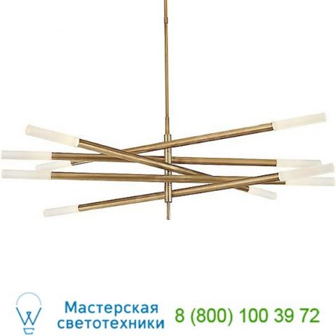 Visual comfort kw 5587ab-ec rousseau articulating led chandelier, светильник