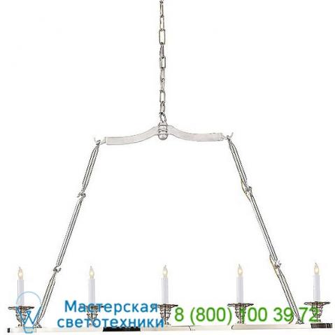 Flat line 5-light linear suspension light chc 1441ab visual comfort, светильник