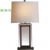 Ob-cha 8983sn-np crystal panel table lamp(sheffield nickel)-open box return visual comfort, опенбокс