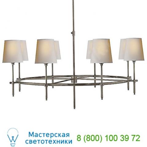 Tob 5024an-np visual comfort bryant large ring chandelier, светильник